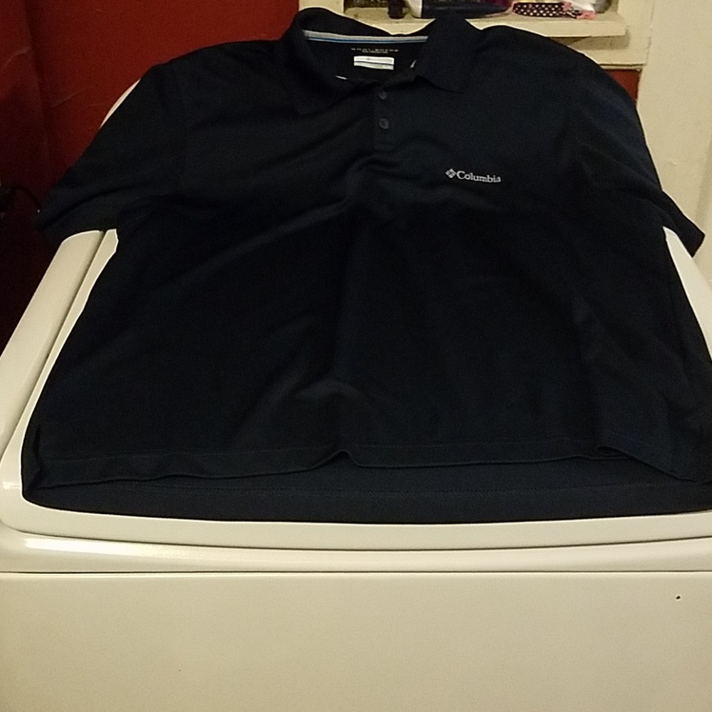 Mens columbia omni shade navy blue polo sz XL NWOT